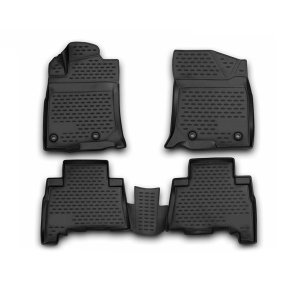Toyota 4Runner Floor Mats - Omac - Rubber TPE - Black - 2010-2018